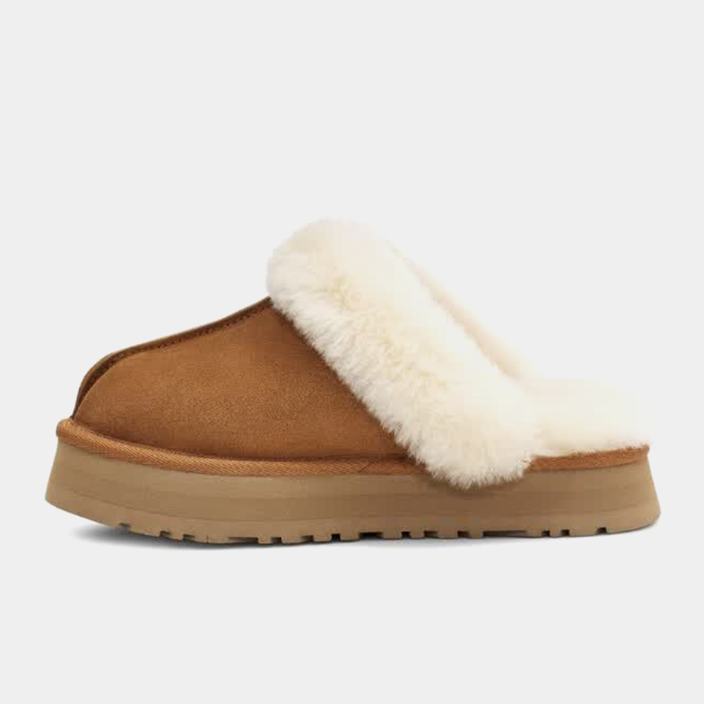Women's Plush Slippers - Casual Winter Indoor Slippers for Women, Brown, Sheepskin