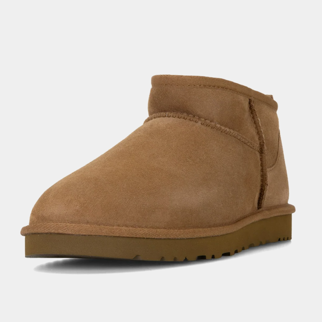 Women's Classic Ultra Mini Ankle Boot-Australian genuine sheepskin with 2cm wool pile length, High resilience foam