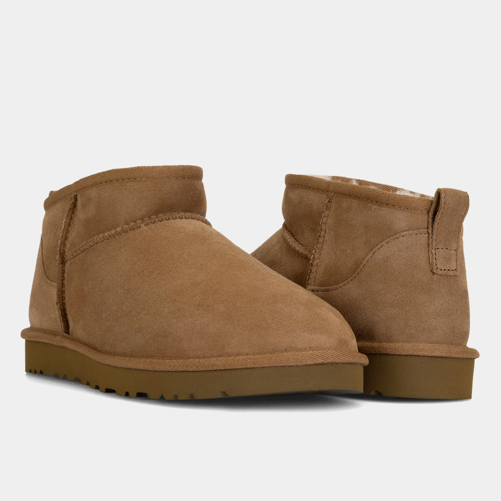 Women's Classic Ultra Mini Ankle Boot-Australian genuine sheepskin with 2cm wool pile length, High resilience foam