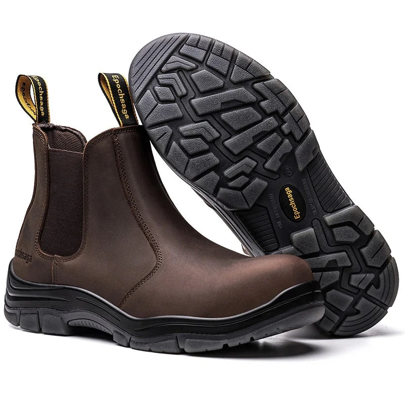 Slip-On 18KV Insulated Welding Safety Shoes – Composite Steel Toe, Anti-Smash & Anti-Splash Protection