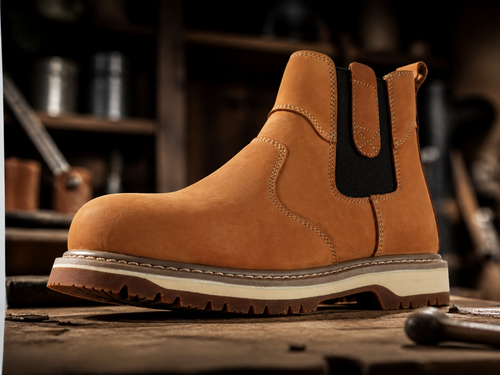 Men's Irvine Chelsea Wedge Steel Toe Boots - GoodyearWelt, Industrial Athletic Work Boot