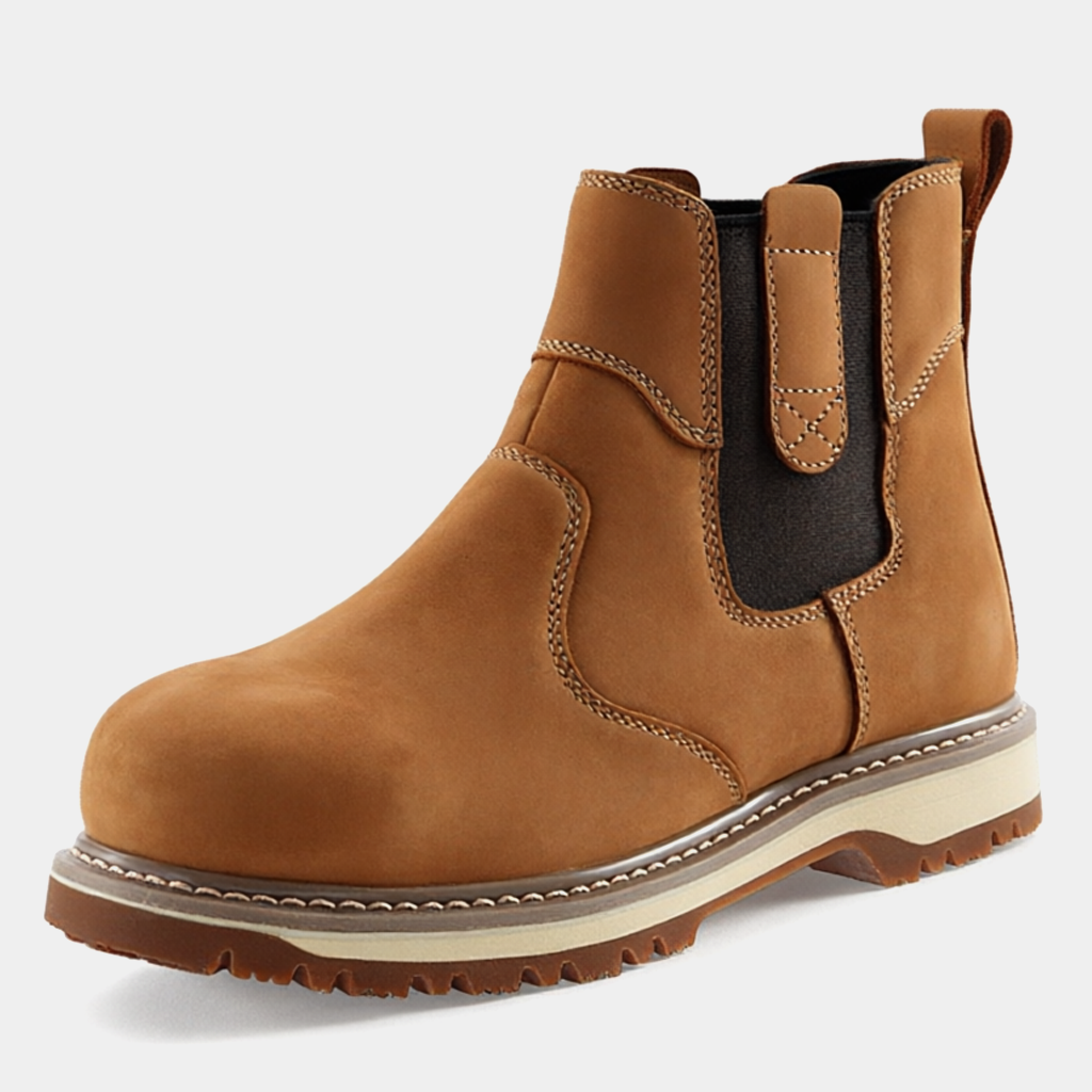 Men's Irvine Chelsea Wedge Steel Toe Boots - GoodyearWelt, Industrial Athletic Work Boot